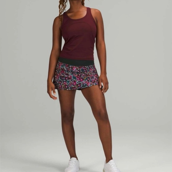 Lululemon Play Off the Pleats Skirt Floral Electric Multi Rare Retired Sz10 - Picture 4 of 10